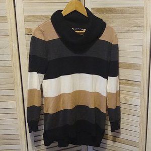 Slouchy loose neck sweater Cable & Gauge